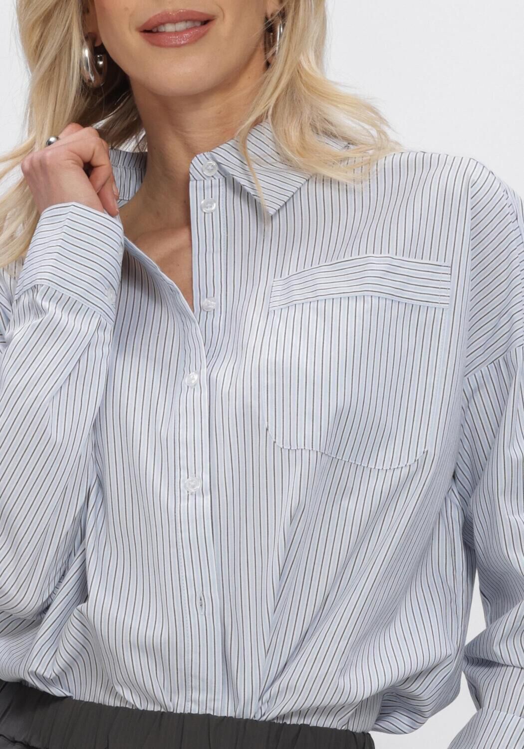 Blauwe MY ESSENTIAL WARDROBE Blouses MWFELINE BOXY SHIRT - large