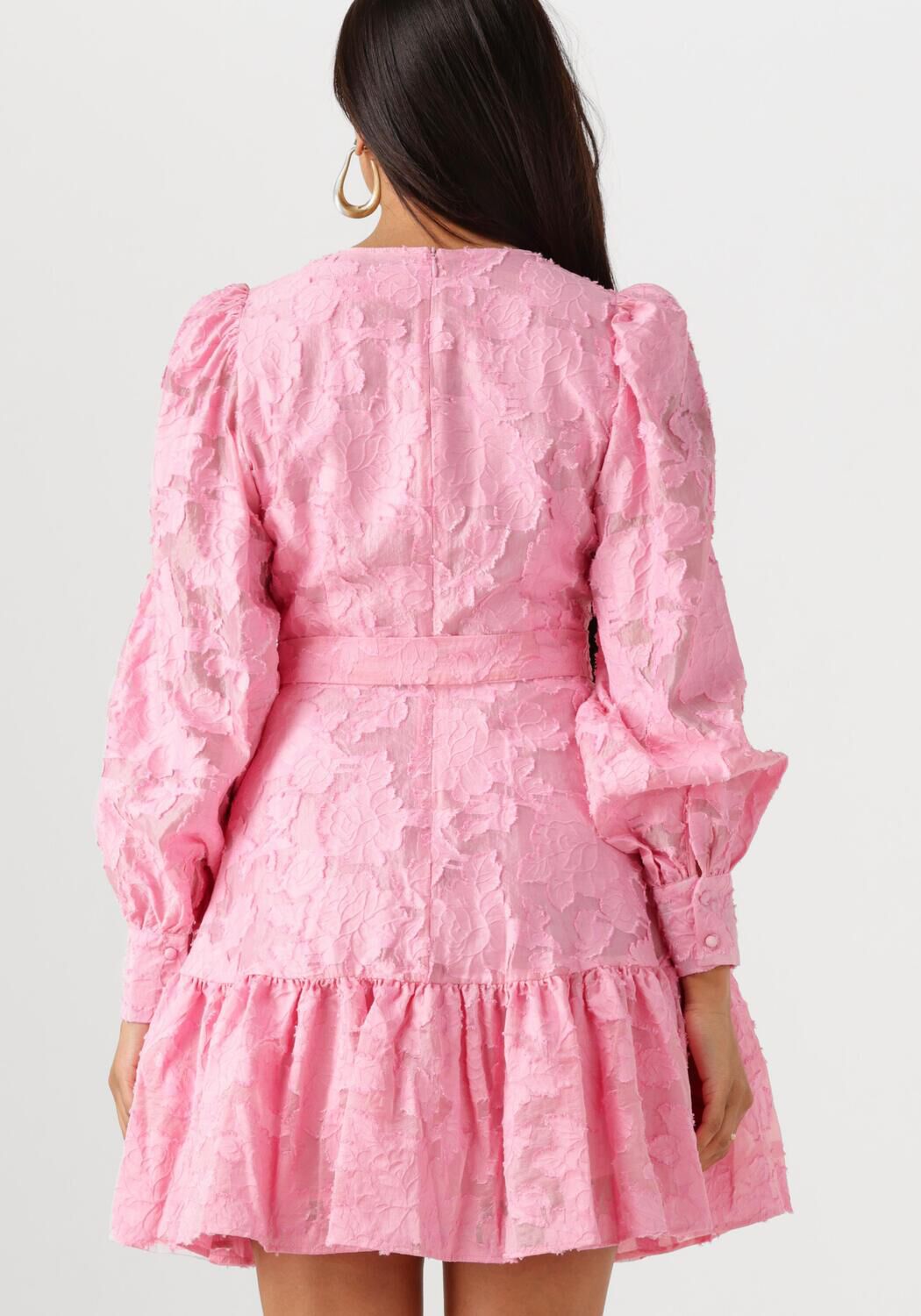 SELECTED FEMME Dames Jurken Slfcalli-sadie Ls Short V-neck Dress Ff Roze