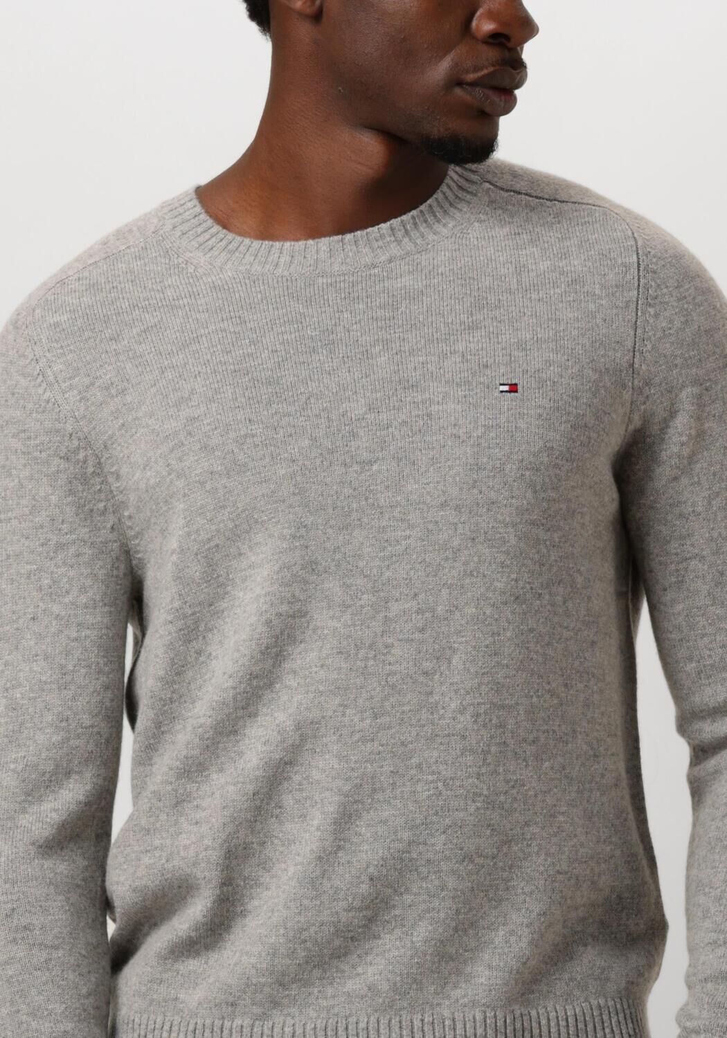TOMMY HILFIGER Heren Truien & Vesten Lambswool Crew Neck Lichtgrijs