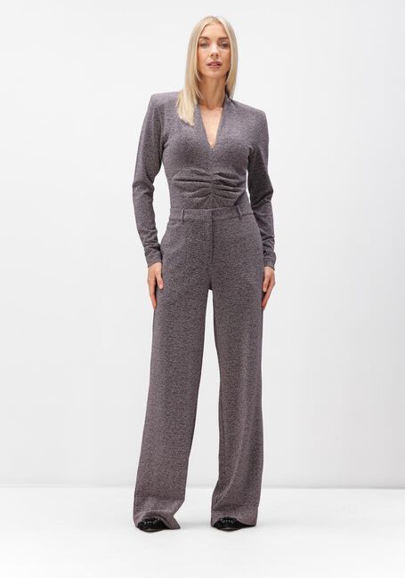 Grijze DANTE6 Top HEALEY LUREX BODY TOP - large