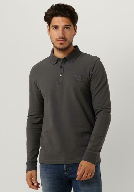 Donkergrijze BOSS ORANGE Polo PASSERBY - large