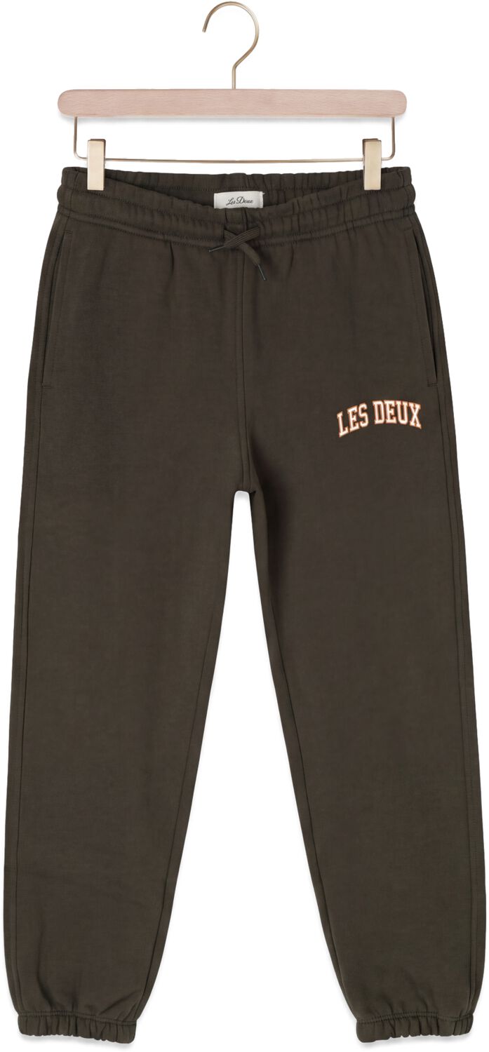 LES DEUX Jongens Broeken College Sweatpants Donkergroen