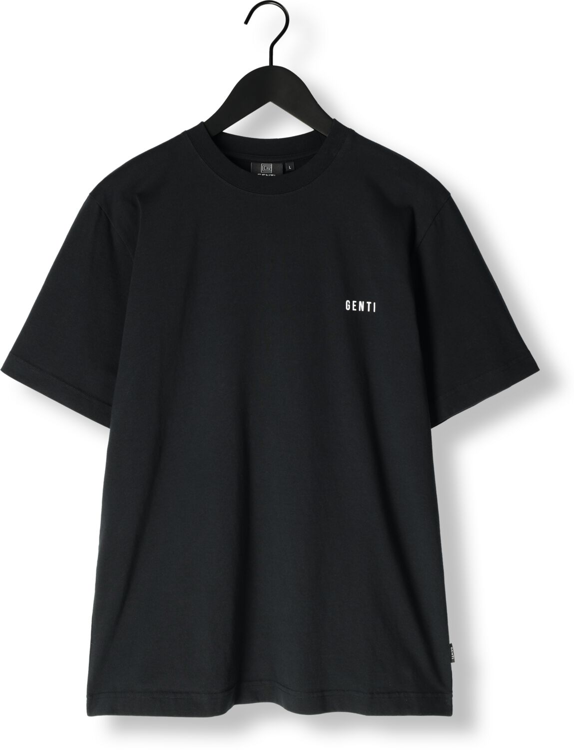 GENTI Heren Polo's & T-shirts T-shirt Ss J2040-1223 Zwart