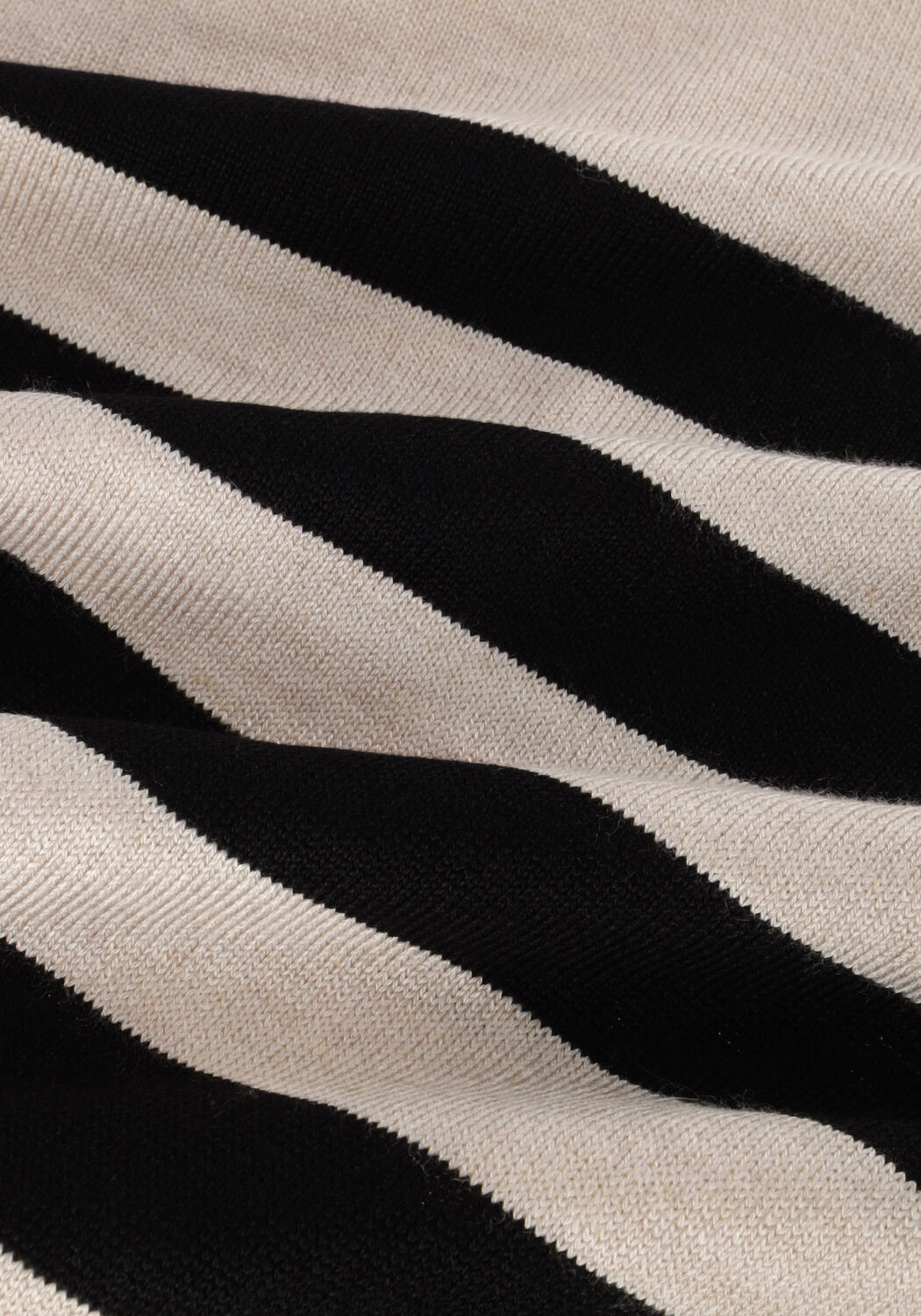 Beige MINUS Trui PERLA STRIPED KNIT PULLOVER - large