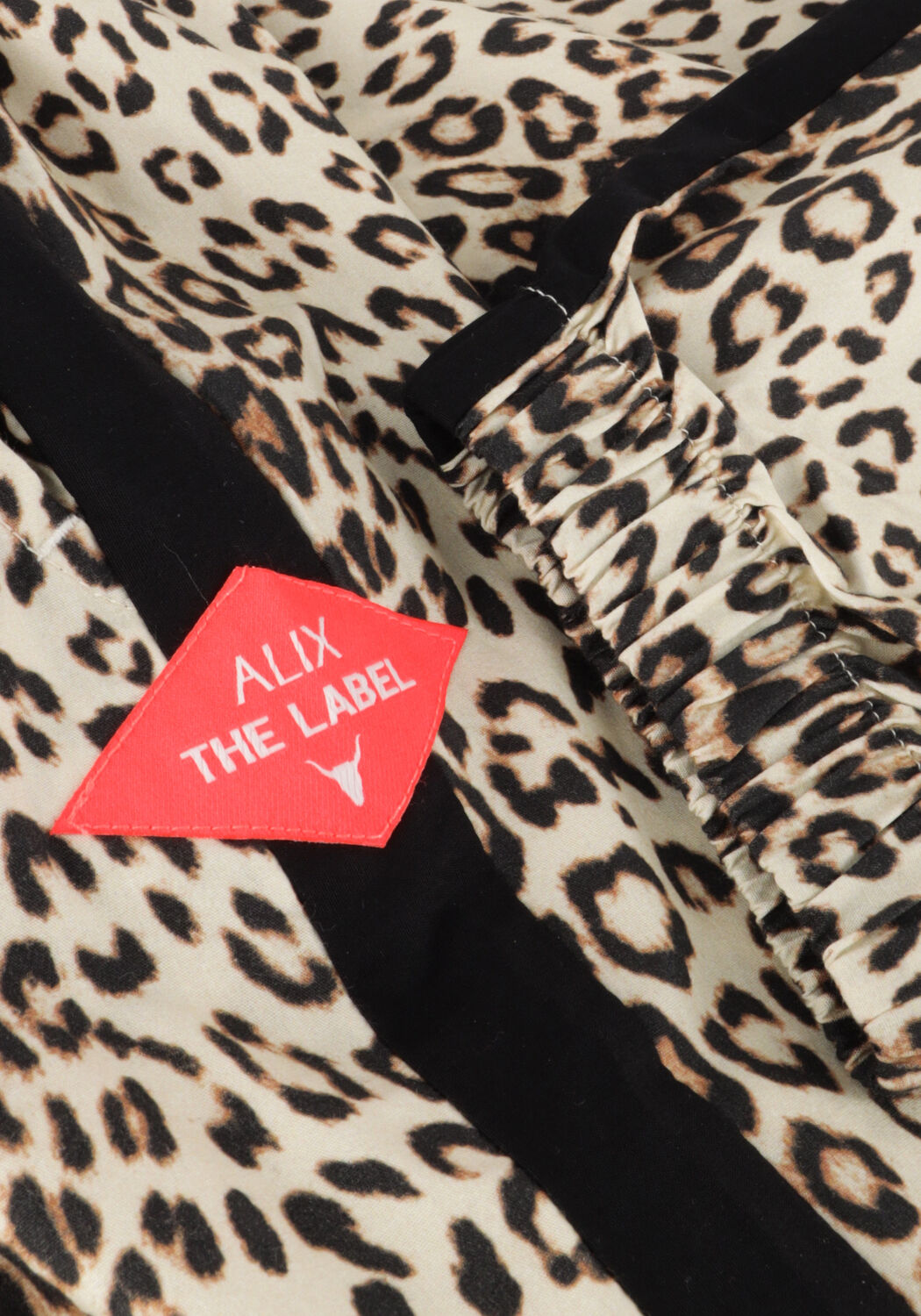 Bruine ALIX MINI Pantalon WOVEN LEOPARD PANTS - large