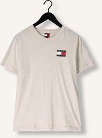 Beige TOMMY JEANS T-shirt TJM SLIM ESSENTIAL FLAG TEE EXT Beige TOMMY JEANS T-shirt TJM SLIM ESSENTIAL FLAG TEE EXT - medium