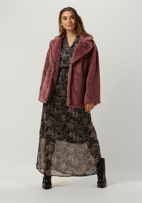 Roze NOTRE-V Faux fur jas FUR COAT SHORT - large