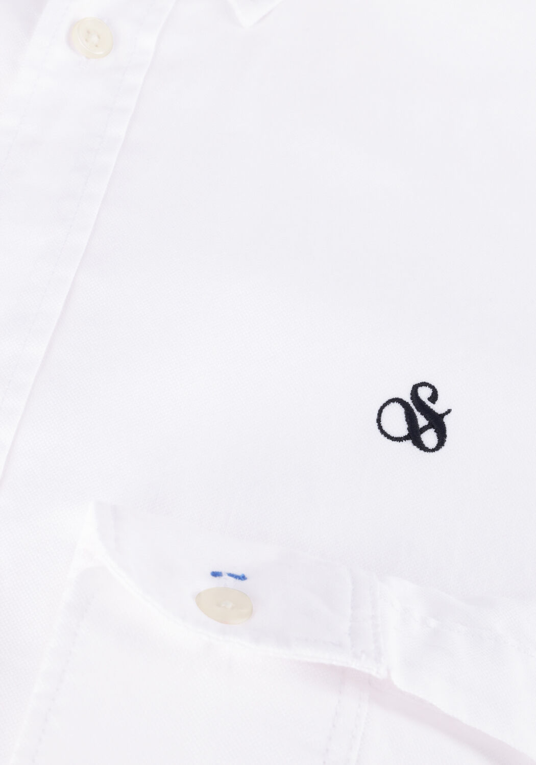 Witte SCOTCH & SODA Casual overhemd ESSENTIALS - ORGANIC OXFORD REGULAR FIT SHIRT - large