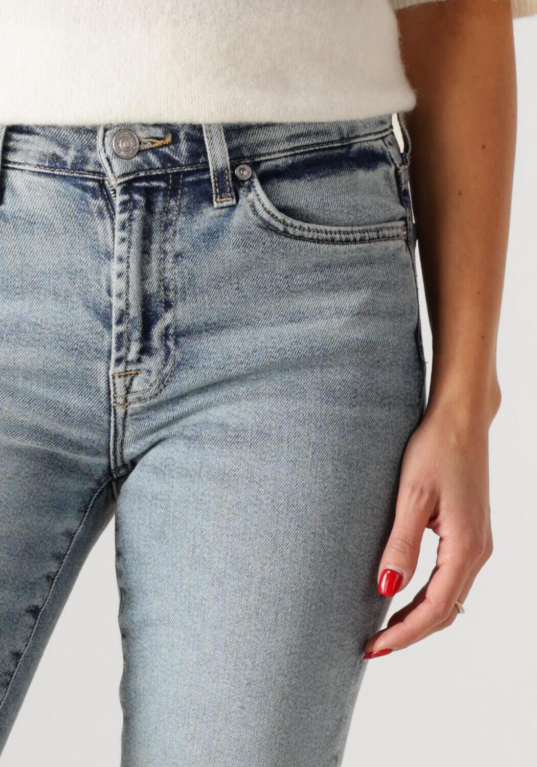 7 FOR ALL MANKIND Dames Jeans Roxanne Amuse Me Blauw