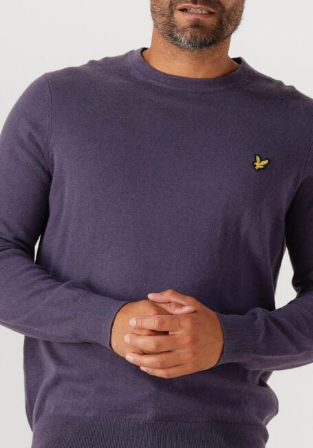 Grijze LYLE & SCOTT Trui COTTON MERINO CREW NECK JUMPER - large