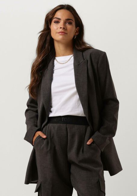 Antraciet ACCESS Blazer OVERSIZED DOUBLE BREASTED BLAZER - large