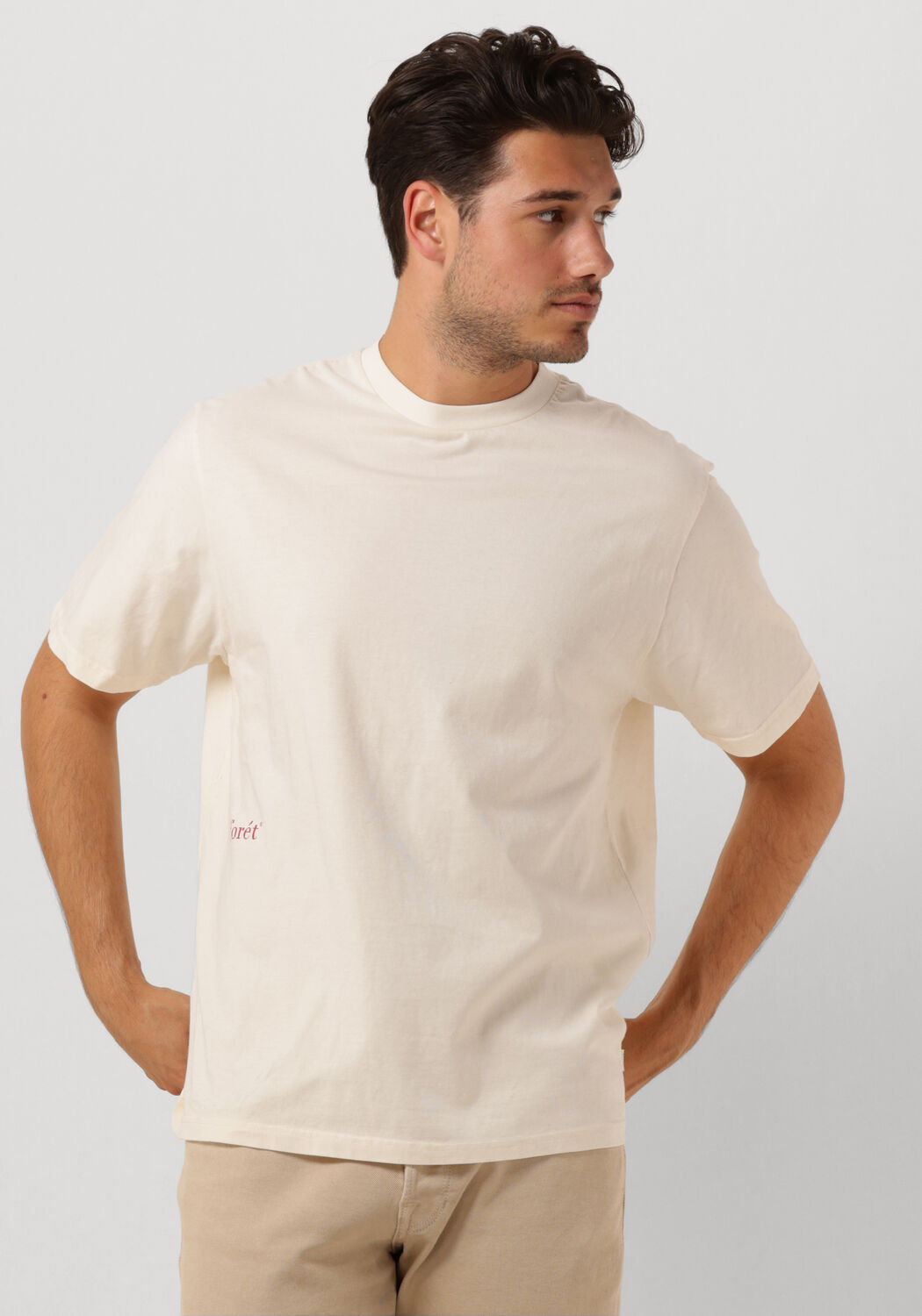 FORÉT Forét Heren Polo's & T-shirts Attire Resin T-shirt Beige
