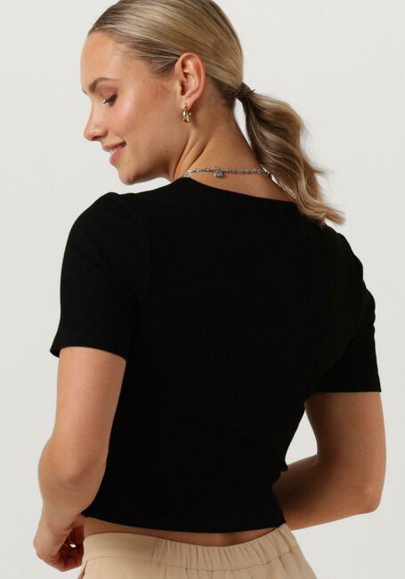 Zwarte ANOTHER LABEL Top ELYNE T-SHIRT S/S - large