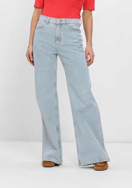 Lichtblauwe MSCH COPENHAGEN Wide jeans MSCHSOLIA ADA HW WIDE JEANS - large