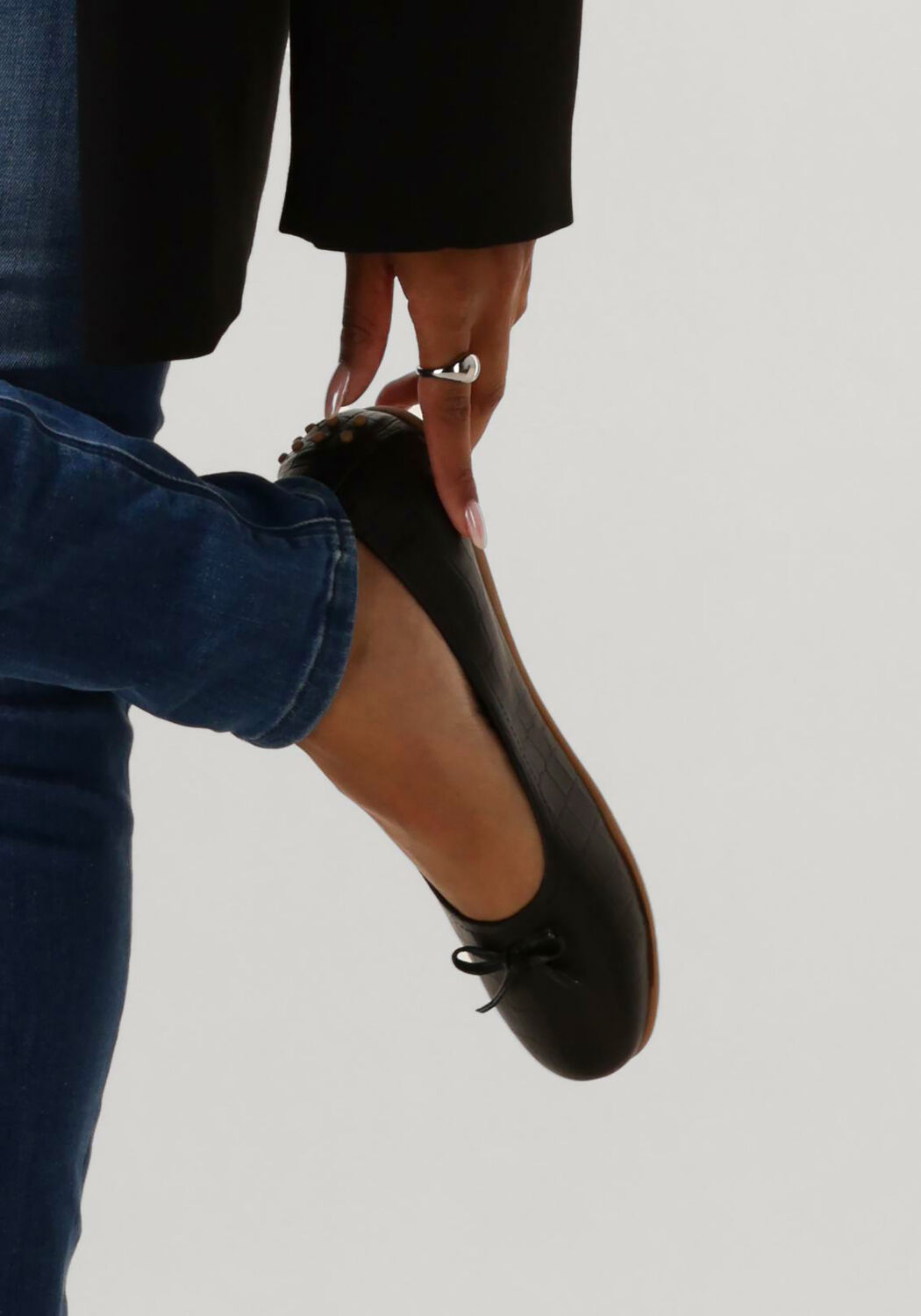 Zwarte AYANA Ballerina's 1261 - large