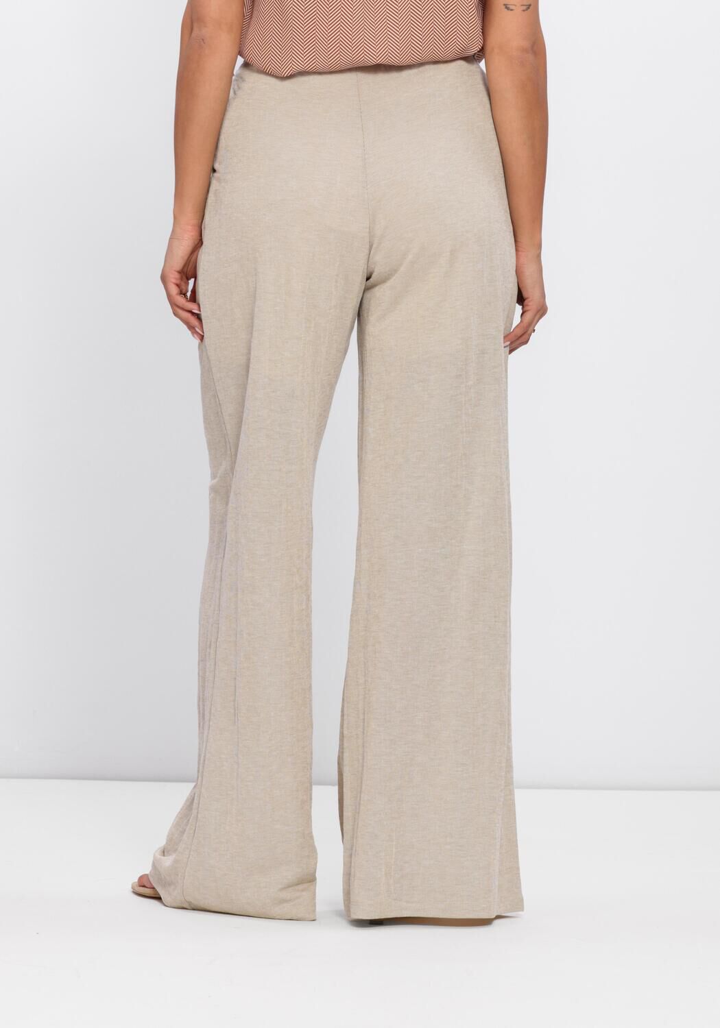 Khaki SUMMUM Broeken TROUSER LINEN LOOK - large