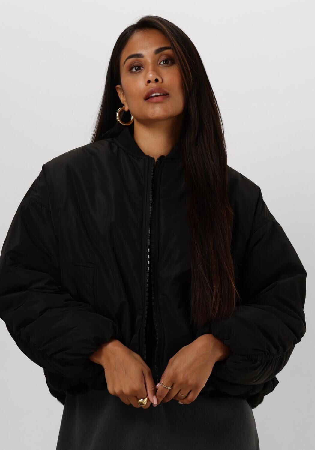 Alix The Label Omkeerbare Bomberjas met veelzijdige stijl Black Heren