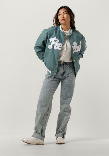 Mint COLOURFUL REBEL Jack FELICIA REBEL PATCH SATIN BOMBER - large