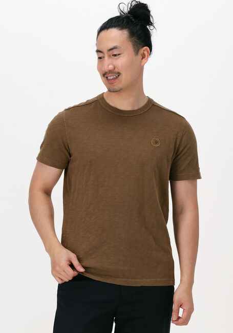 Bruine CAST IRON T-shirt SHORT SLEEVE R-NECK COTTON SLUB - large