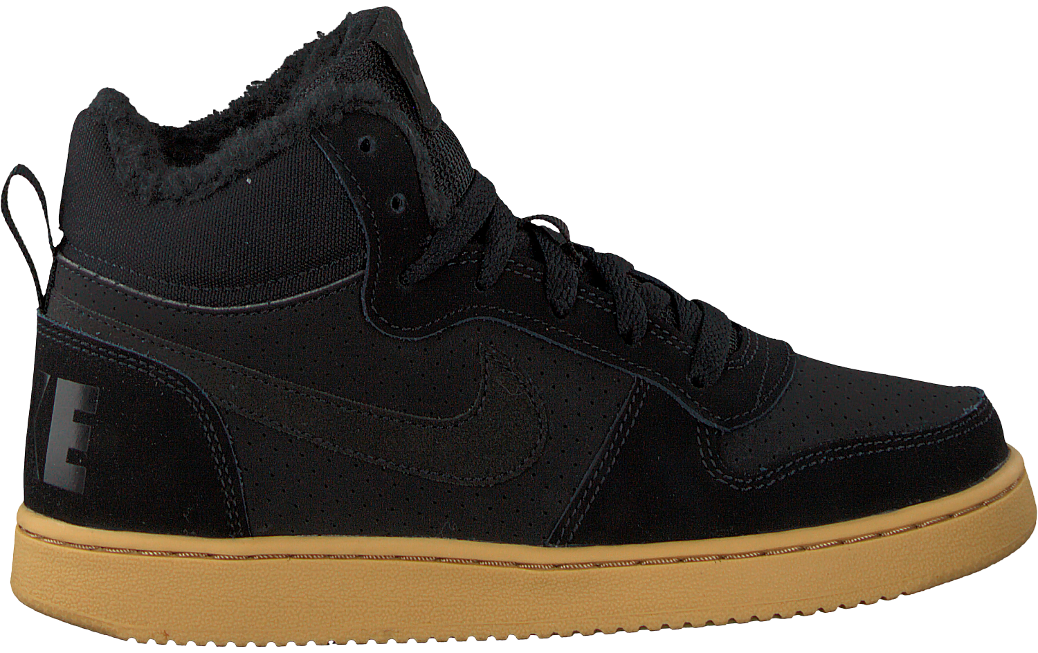 Zwarte Nike Sneakers Court Borough Mid Winter Kids Omoda