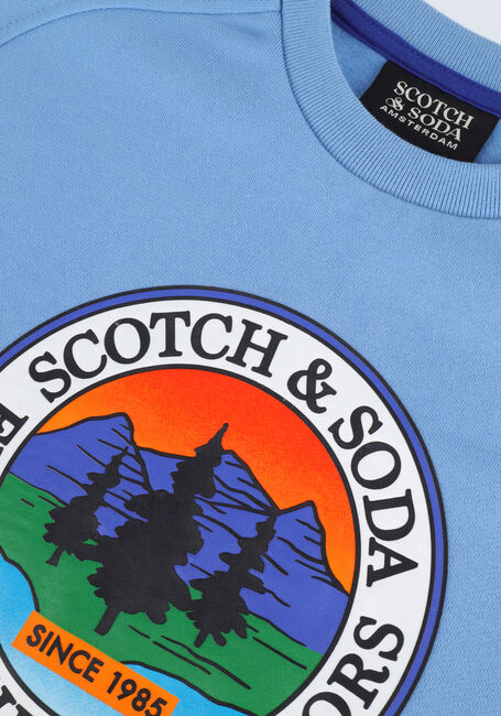 Lichtblauwe SCOTCH & SODA Sweater 167588-22-FWBM-D40 - large