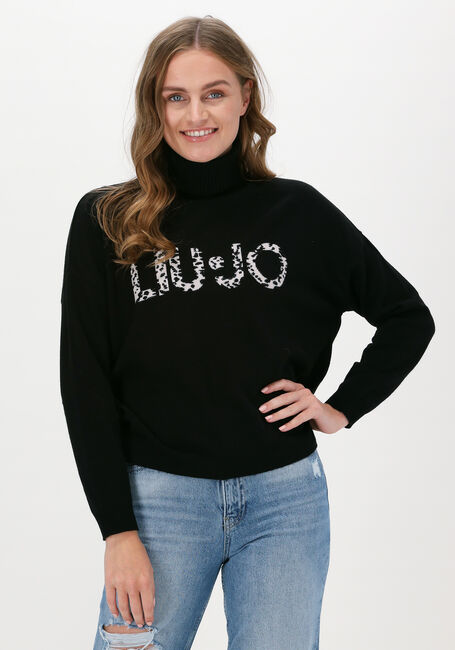 Zwarte LIU JO Sweater MAGLIA CHIUSA M/L DV LOGO - large