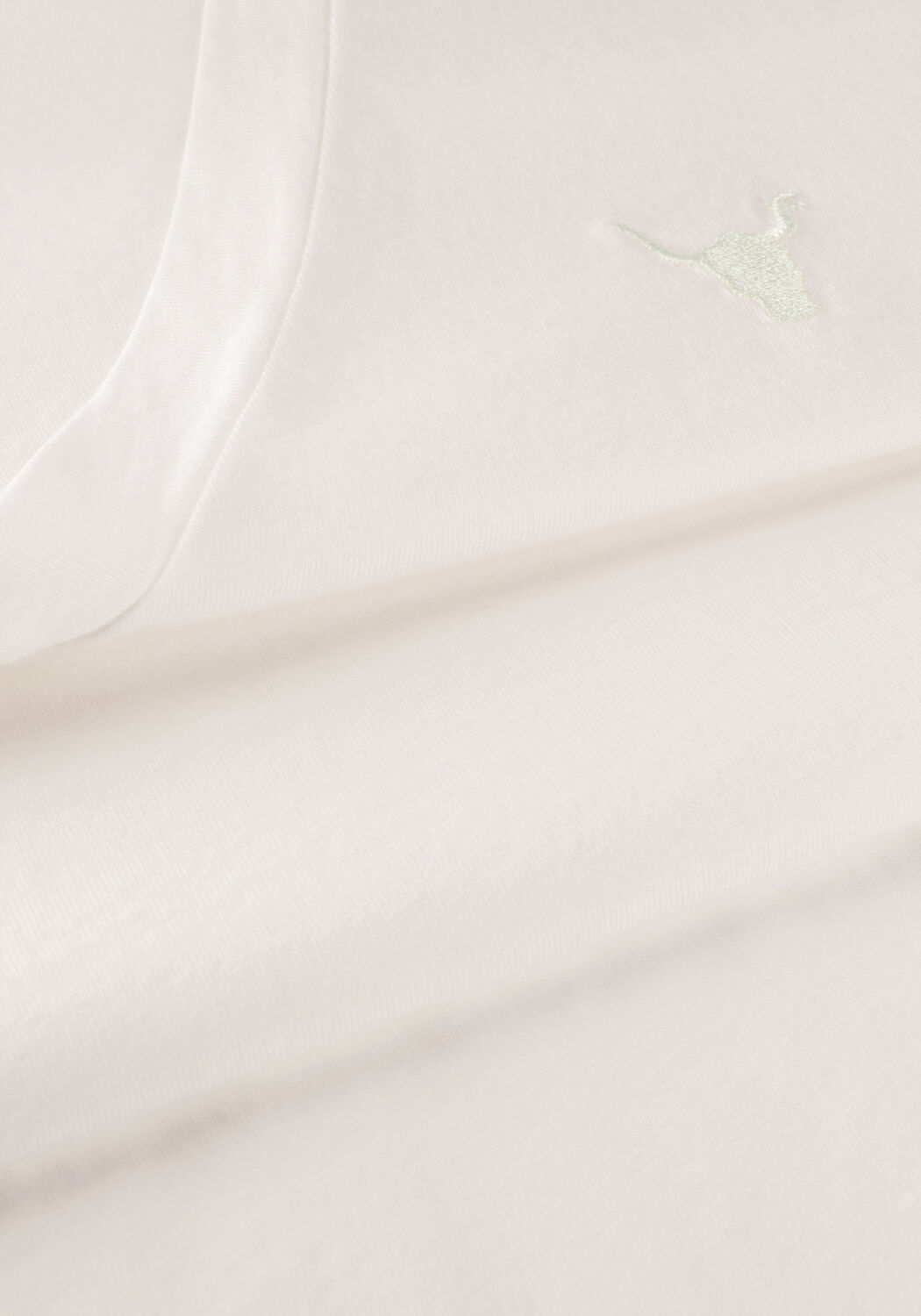 Witte ALIX THE LABEL T-shirt LADIES KNITTED OVERSIZED V-NECK T-SHIRT - large