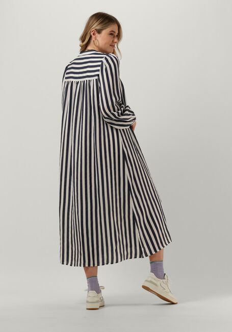 Donkerblauwe LOLLYS LAUNDRY Midi jurk JESS DRESS - large