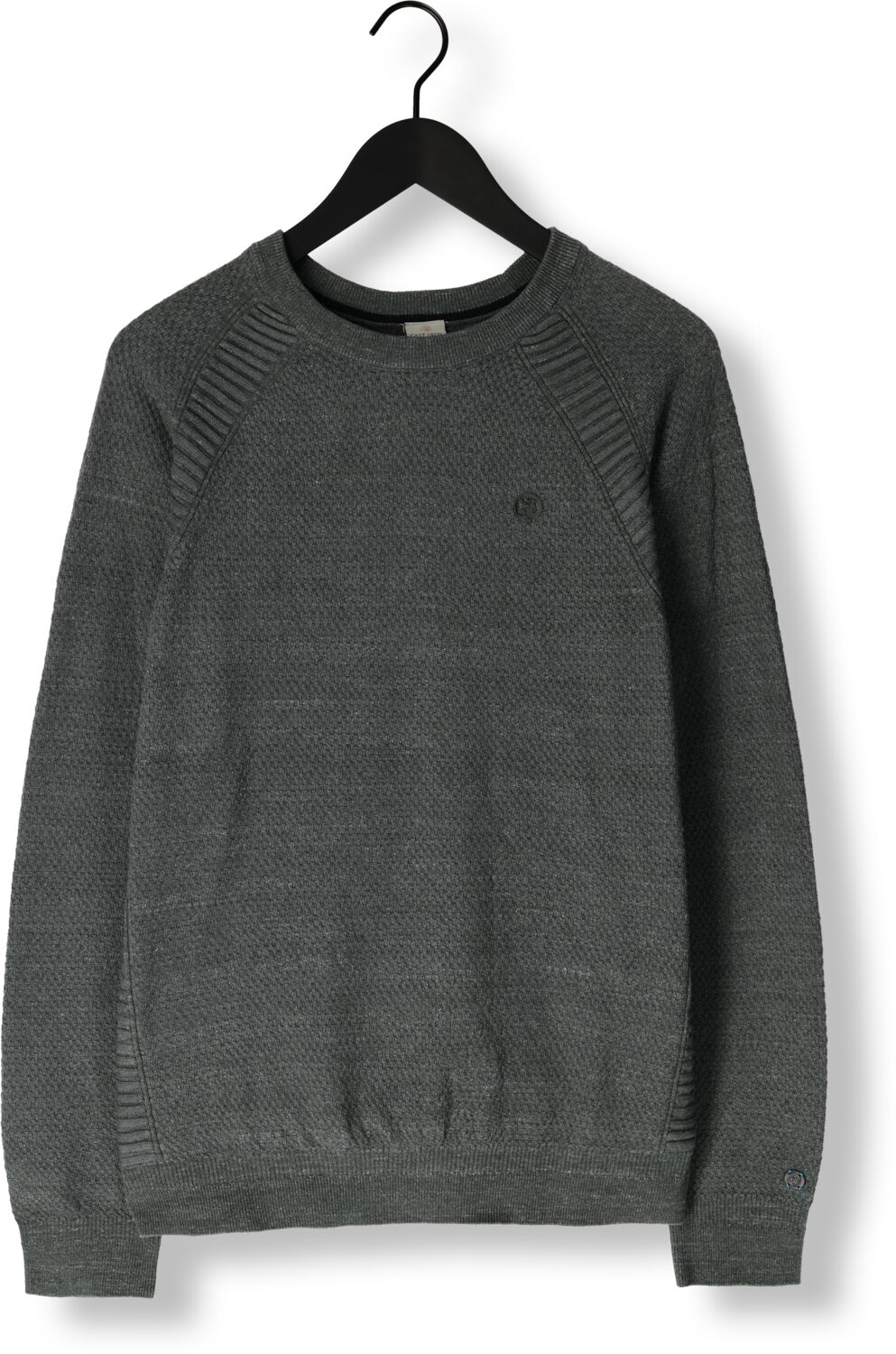 CAST IRON Heren Truien & Vesten Crewneck Cotton Heather Plated Blend Groen