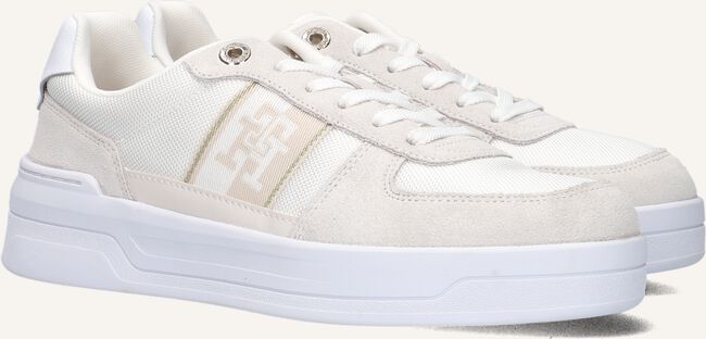 Witte TOMMY HILFIGER Lage sneakers BASKET WITH WEBBING Witte TOMMY HILFIGER Lage sneakers BASKET WITH WEBBING - large
