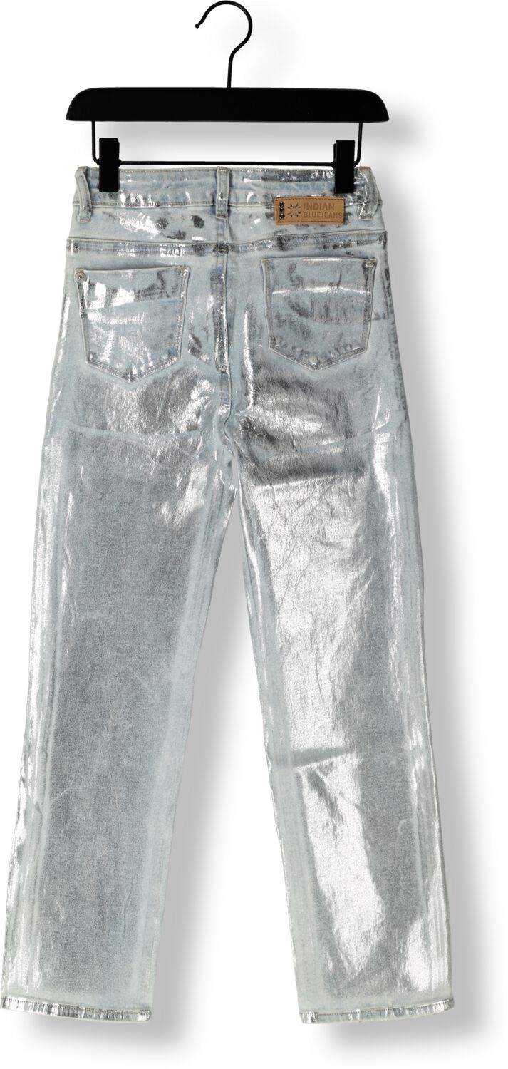 INDIAN BLUE JEANS Meisjes Jeans Sue Straight Fit Zilver