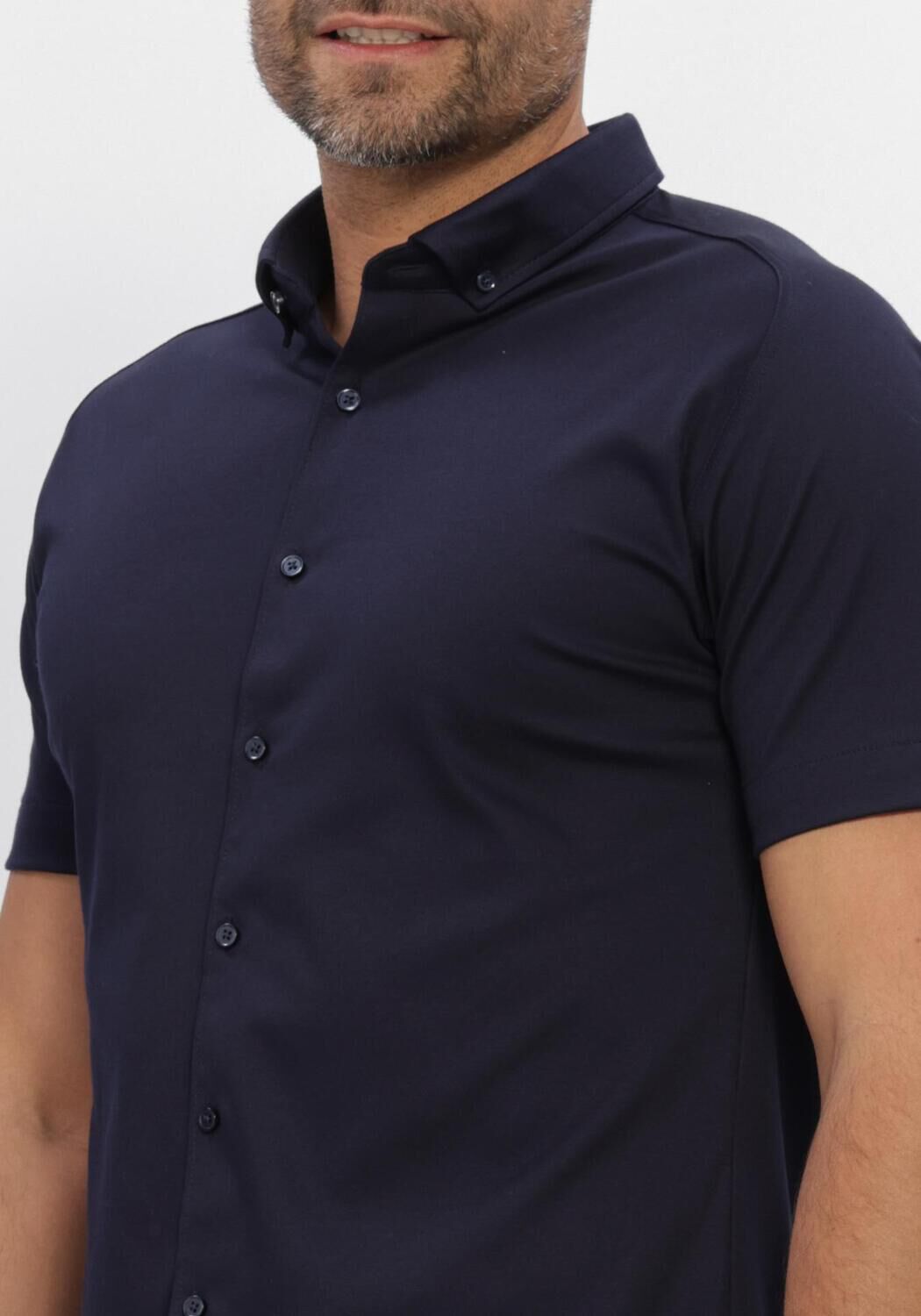 Donkerblauwe DESOTO Casual overhemd MODERN BD 1/2 - large