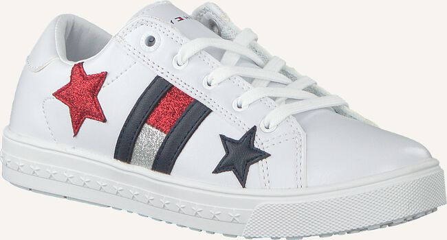 Witte TOMMY HILFIGER Lage sneakers LOW CUT LACE UP SNEAKER Witte TOMMY HILFIGER Lage sneakers LOW CUT LACE UP SNEAKER - large