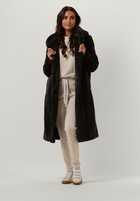 duxyoz Faux Fur Jas voor Vrouwen Dikker Warme Winterjas Luxe Elegan Harige Jas Losse Casual Lange Mouw Bovenkleding Pluizige Fuzzy Overjas Plus Size Shaggy Kraag Open Voorkant Vest, 01 Wijn, S