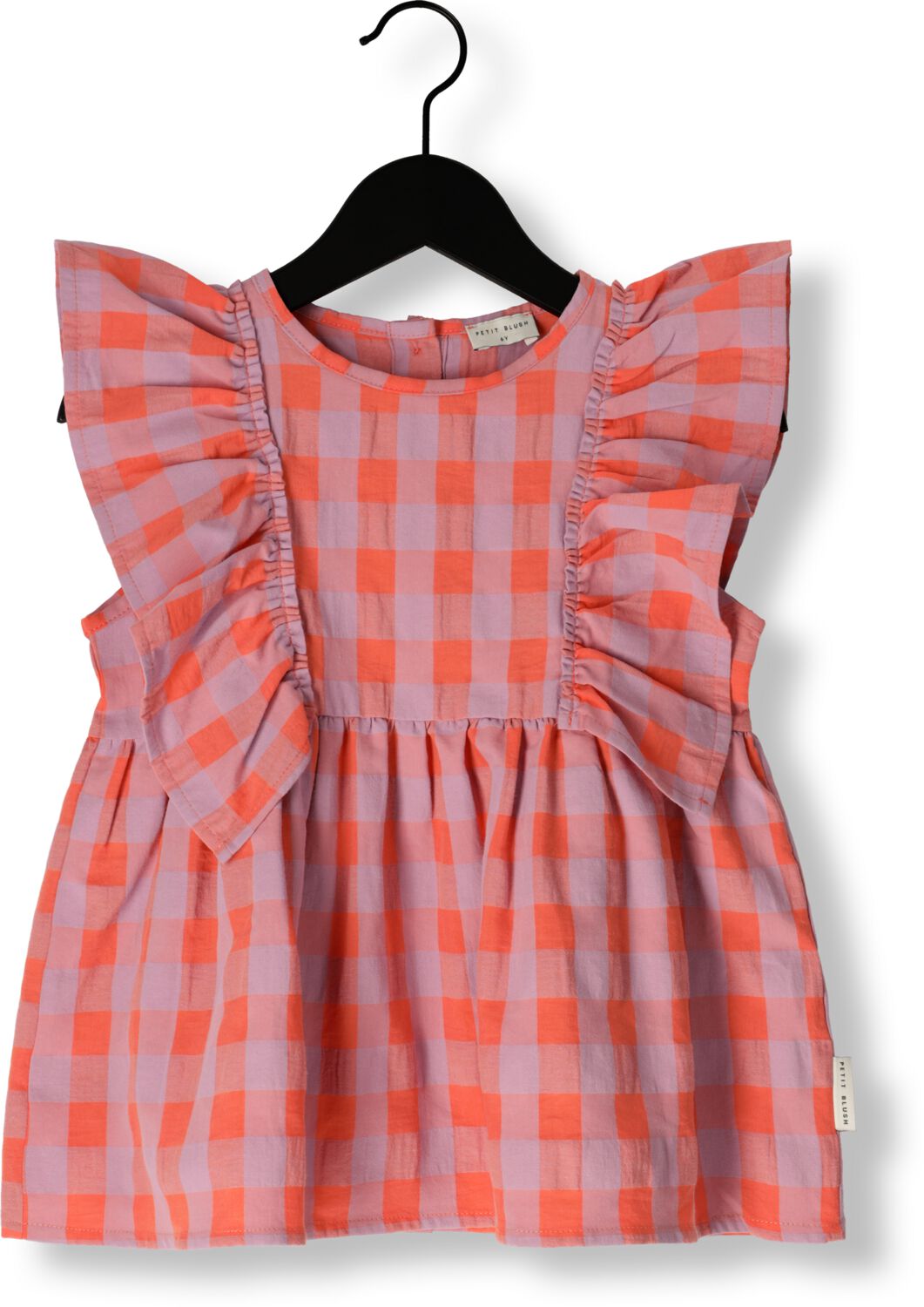PETIT BLUSH Meisjes Blouses Ruffle Blouse Check Multi