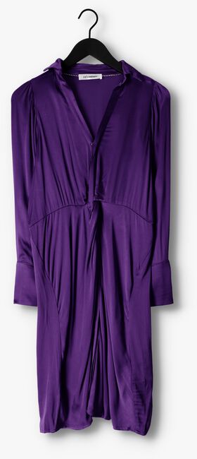 Paarse CO'COUTURE Midi jurk HARVEY DRAPE DRESS - large