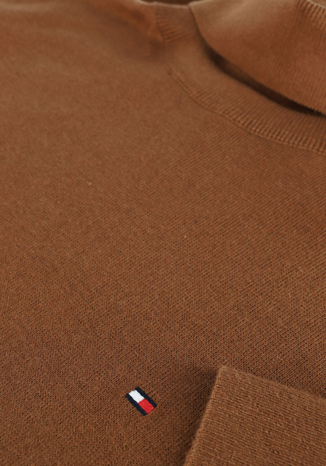 Khaki TOMMY HILFIGER Coltrui PIMA COTTON CASHMERE ROLL NECK - large