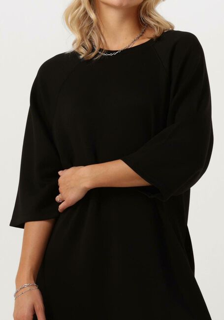 Zwarte MSCH COPENHAGEN Midi jurk MSCHPETUA LMA Q 3/4 SWEAT DRESS - large