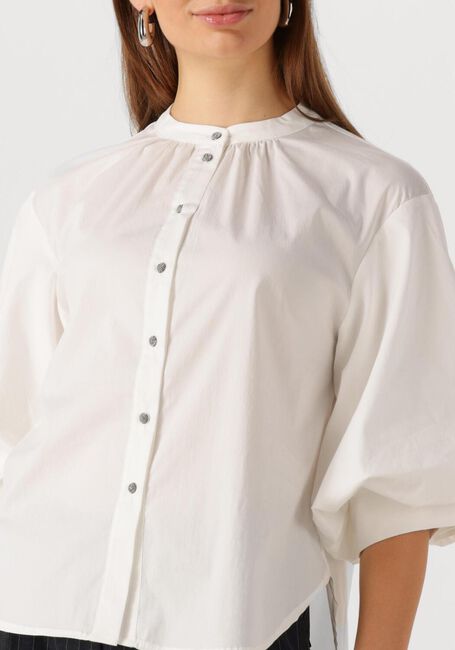 Witte SUMMUM Blouses BLOUSE COTTON STRETCH - large