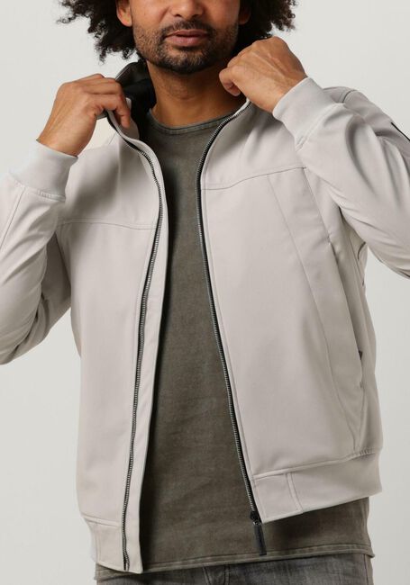 Gebroken wit PUREWHITE Jack SOFTSHELL JACKET WITH RUBBERBADGE AT SLEEVES - large