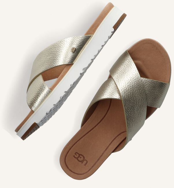 Gouden UGG Slippers W KARI METALLIC Gouden UGG Slippers W KARI METALLIC - large