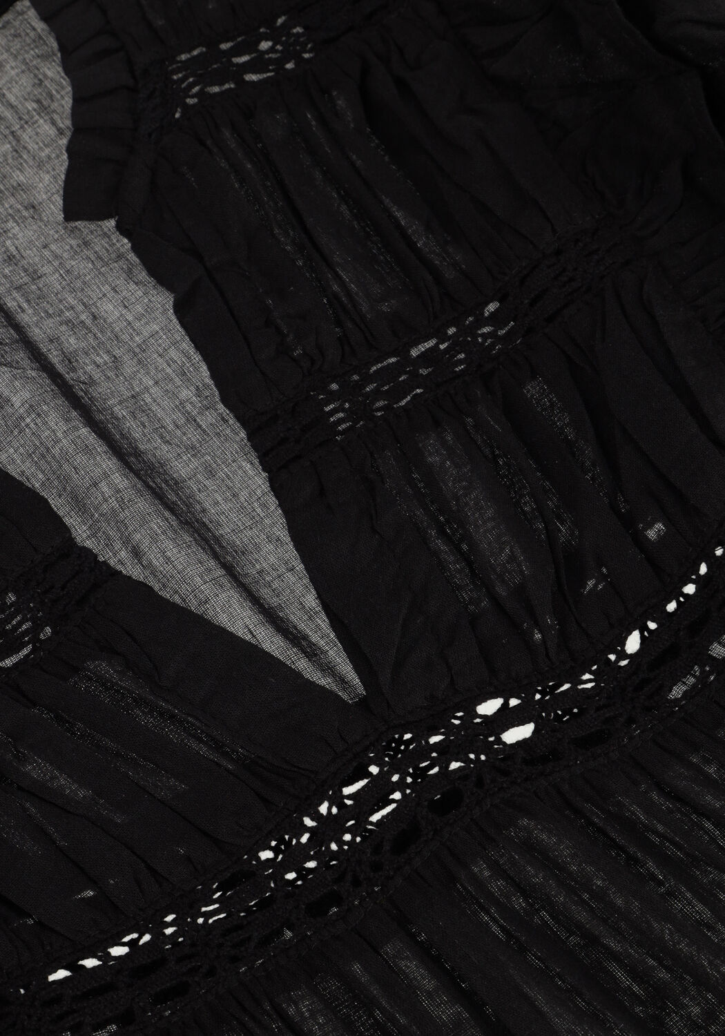 Zwarte NEO NOIR Blouses JAYLA S VOILE TOP - large