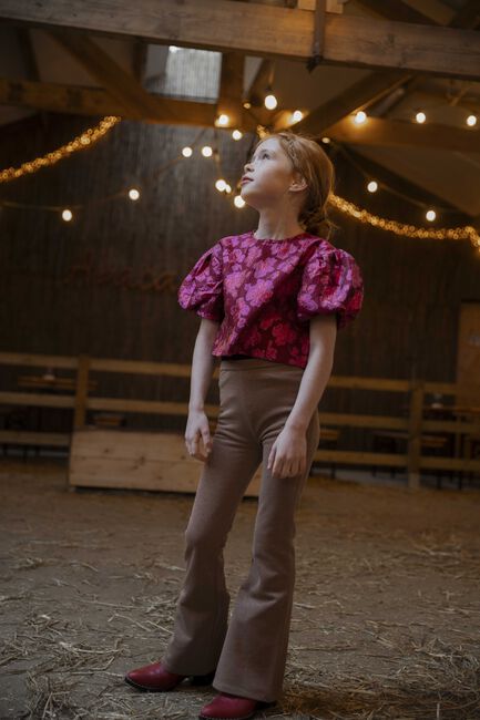 Roze AMMEHOELA Flared broek LIV - large