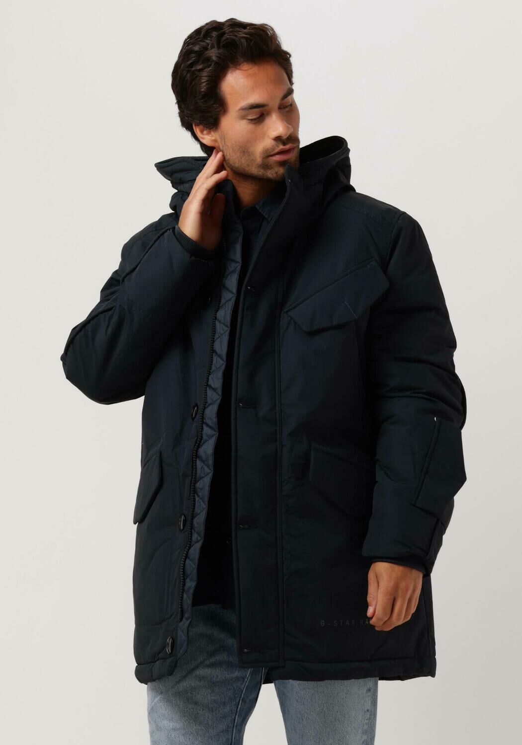 blauwe g star raw vodan pdd hdd parka