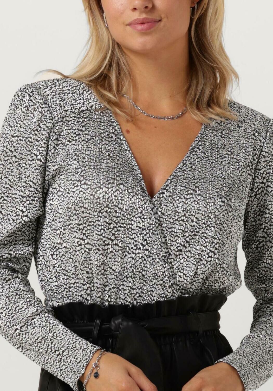 Wrap blouse on sale dames