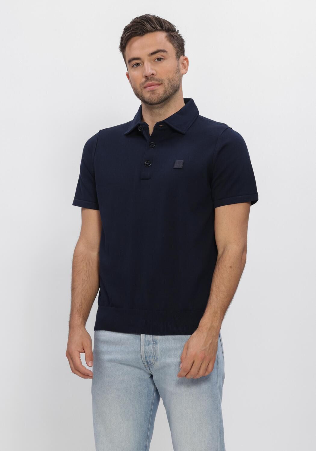 Donkerblauwe BUTCHER OF BLUE Polo CLIFDEN CO POLO SS - large
