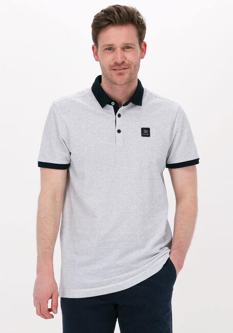 Witte VANGUARD Polo SHORT SLEEVE POLO PIQUE STRIPE - large