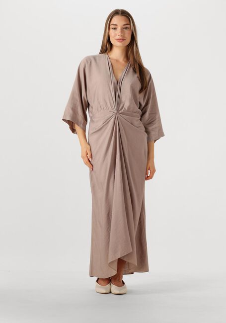 Taupe CO'COUTURE Maxi jurk HERACC KNOT DRESS - large
