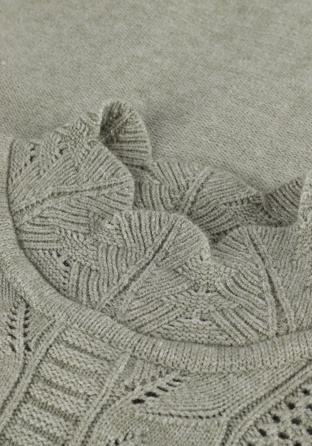 Groene OBJECT Trui OBJPORTIA KNIT L/S PULLOVER - large