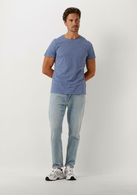 Blauwe TOMMY JEANS T-shirt TJM XSLIM JASPE C NECK - large